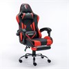 Кресло компьютерное BRABIX "Dexter GM-135", подножка, две подушки, экокожа, черное/красное, 532799 - фото 3302137