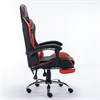 Кресло компьютерное BRABIX "Dexter GM-135", подножка, две подушки, экокожа, черное/красное, 532799 - фото 3302141