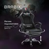 Кресло компьютерное BRABIX "Dexter GM-135", подножка, две подушки, экокожа, черное, 532800 - фото 3302270