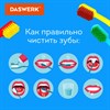 Зубные щетки, набор 10 штук, для взрослых и детей, СРЕДНЕ-МЯГКИЕ (MEDIUM SOFT), DASWERK, 608215 - фото 3302400