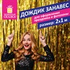 Дождик-занавес для праздника и фотозоны, длина 2 м, ширина 1 м, золотистый, ЗОЛОТАЯ СКАЗКА, 592050 - фото 3302712