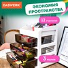 Органайзер для хранения косметики, канцтоваров, мелочей ТРЕХУРОВНЕВЫЙ 31,5x27,7x21 см, DASWERK, 608474 - фото 3302812