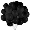 Шары воздушные 30 см, 100 штук, "ОДНОЦВЕТНЫЕ", чёрные, BRAUBERG KIDS, 591876 - фото 3303208