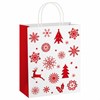Пакет подарочный КОМПЛЕКТ 10 штук, новогодний, 26x13x32 см, "Winter Kraft", ЗОЛОТАЯ СКАЗКА, 591960 - фото 3303369