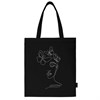 Сумка шоппер BRAUBERG, канвас, 40х35 см, черный, "Vector girl", 271899 - фото 3303439