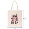 Сумка шоппер BRAUBERG, канвас, 40х35 см, бежевый, "Think outside the box", 271898 - фото 3303460