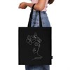 Сумка шоппер BRAUBERG, канвас, 40х35 см, черный, "Vector girl", 271899 - фото 3303463