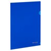 Папка-уголок жесткая А4, синяя, 0,15 мм, BRAUBERG EXTRA, 271702 - фото 3304165