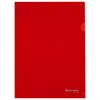 Папка-уголок жесткая А4, красная, 0,15 мм, BRAUBERG EXTRA, 271703 - фото 3304177