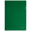 Папка-уголок жесткая А4, зеленая, 0,15 мм, BRAUBERG EXTRA, 271704 - фото 3304179