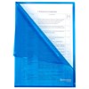 Папка-уголок А4, синяя, 0,10 мм, BRAUBERG EXTRA, 271699 - фото 3304197