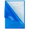 Папка-уголок жесткая А4, синяя, 0,15 мм, BRAUBERG EXTRA, 271702 - фото 3304199