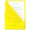 Папка-уголок А4 желтая 0,10 мм, BRAUBERG EXTRA, 271700 - фото 3304200