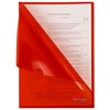 Папка-уголок жесткая А4, красная, 0,15 мм, BRAUBERG EXTRA, 271703 - фото 3304202