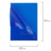 Папка-уголок с карманом для визитки А4, синяя, 0,18 мм, BRAUBERG EXTRA, 271707 - фото 3304230