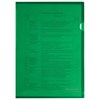 Папка-уголок жесткая А4, зеленая, 0,15 мм, BRAUBERG EXTRA, 271704 - фото 3304232