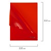 Папка-уголок жесткая А4, красная, 0,15 мм, BRAUBERG EXTRA, 271703 - фото 3304236
