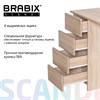 Стол письменный/компьютерный BRABIX "Scandi CD-016", 1100х500х750 мм, 4 ящика, дуб сонома, 641892, ЦБ013707-2 - фото 3304415