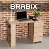 Стол письменный/компьютерный BRABIX "Scandi CD-016", 1100х500х750 мм, 4 ящика, дуб сонома, 641892, ЦБ013707-2 - фото 3304428