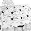 Картонный игровой развивающий Домик-раскраска "Новогодний", высота 130 см, BRAUBERG kids, 880365 - фото 3304625