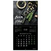 Календарь настенный перекидной на 2024 г., BRAUBERG, 12 листов, 29х29 см, "Black Style", 115314 - фото 3305324