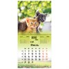 Календарь настенный перекидной на 2024 г., BRAUBERG, 12 листов, 29х29 см, "Милые котики", 115321 - фото 3305423