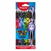 Карандаши цветные MAPED "COLOR PEP'S Black Monster", набор 12 цветов, пластиковый корпус, 862612 - фото 3305561