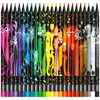 Карандаши цветные MAPED "COLOR PEP'S Black Monster", набор 24 цвета, пластиковый корпус, 862624 - фото 3305570