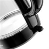 Чайник BRAYER BR1030, 1,7 л, 2200 Вт, закрытый нагревательный элемент, стекло, черный - фото 3307379