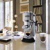 Кофеварка рожковая DELONGHI Dedica EC685.M, 1350 Вт, объем 1,1 л, ручной капучинатор, металлик - фото 3307761