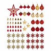 Шары новогодние ёлочные "Red & Gold Luxury" 70 предметов, красный/золото, ЗОЛОТАЯ СКАЗКА, 591714 - фото 3307800