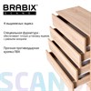 Комод BRABIX "Scandi CM-001", 750х330х730 мм, 4 ящика, ЛДСП, дуб сонома, 641901, ЦБ013659 -2 - фото 3308245