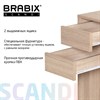 Стол письменный/компьютерный BRABIX "Scandi CD-017", 900х450х750 мм, 2 ящика, дуб сонома, 641895, ЦБ013706-2 - фото 3308247