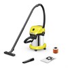 Пылесос хозяйственный KARCHER WD 3 S, мусоросборник 17 л, мощность 1000 Вт, желтый, 1.628-135.0 - фото 3446248