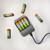 Батарейки аккумуляторные GP, АА (HR6), Ni-Mh, 2600 mAh, 4 шт. (ПРОМО 3+1), блистер, 270AAHC3/1-2CR4 - фото 3446890