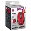 Мышь беспроводная DEFENDER Prime MB-053, USB, 5 кнопок + 1 колесо-кнопка, оптическая, красная, 52052 - фото 3447141