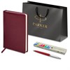 Ручка шариковая PARKER "Jotter Plastic CT", корпус красный, ежедневник А5 красный, пакет, 880897 - фото 3448104