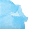 Халат одноразовый голубой на липучке КОМПЛЕКТ 10 шт., XL, 110 см, резинка, 20 г/м2, СНАБЛАЙН - фото 3448395