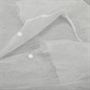 Халат одноразовый белый на кнопке КОМПЛЕКТ 10 шт., XXL, 110 см, резинка, 20 г/м2, СНАБЛАЙН - фото 3448417