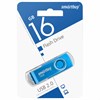 Флеш-диск 16 GB SMARTBUY Twist USB 2.0, синий, SB016GB2TWB - фото 3650674