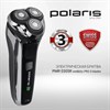 Электробритва POLARIS PMR 0305R PRO 5, 3 головки, аккумулятор, сухое и влажное бритье, черная, 51919 - фото 3650679