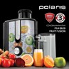 Соковыжималка POLARIS PEA 0829 Fruit Fusion, 800 Вт, стакан 0,35 л, емкость жмыха 1 л, пластик, сталь/черный, 15935 - фото 3651457