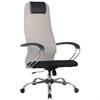 Кресло офисное BRABIX PREMIUM "Ultimate EX-800" хром, плотная двойная сетка Х2, черное/бежевое, 532913 - фото 3651467