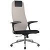 Кресло офисное BRABIX PREMIUM "Ultimate EX-801" хром, плотная двойная сетка Х2, черное/бежевое, 532919 - фото 3651479