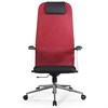 Кресло офисное BRABIX PREMIUM "Ultimate EX-801" хром, плотная двойная сетка Х2, черное/красное, 532921 - фото 3651497