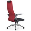 Кресло офисное BRABIX PREMIUM "Ultimate EX-801" хром, плотная двойная сетка Х2, черное/красное, 532921 - фото 3651517
