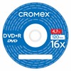 Диски DVD+R (плюс) CROMEX, 4,7 Gb, 16x, Bulk (термоусадка без шпиля), КОМПЛЕКТ 50 шт., 513774 - фото 3653509