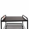 Этажерка "Ладья-34КС" офисно-бытовая 3 яруса+столик, металл, черная, 44,5х30х84 см, Э 357 Ч - фото 3653714