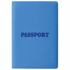 Обложка для паспорта, мягкий полиуретан, "PASSPORT", голубая, STAFF, 238405 - фото 3783316