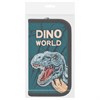Пенал ПИФАГОР, 2 отделения, ламинированный картон, 19х11 см, "Dino world", 272249 - фото 3944105